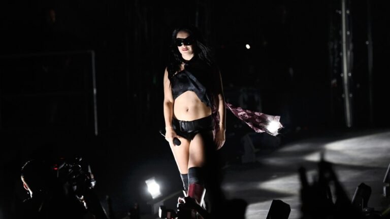 Charli xcx Burns 'Brat' Down During Glastonbury Set