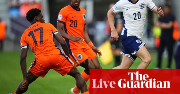 England v Netherlands: European Under-21 Championship semi-final – live | European Under-21 Championship