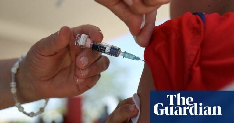 Millions of children at risk as global vaccine rates fall, study finds | Vaccines and immunisation