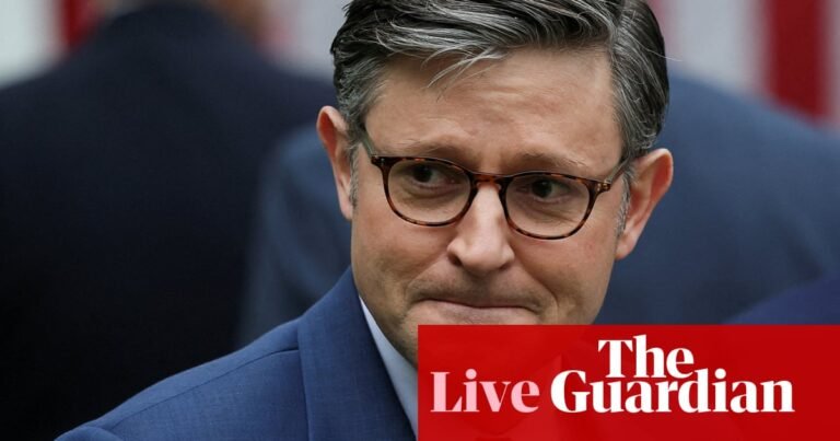 Republican House speaker dismisses efforts to check Trump’s military power against Iran – US politics live | Trump administration