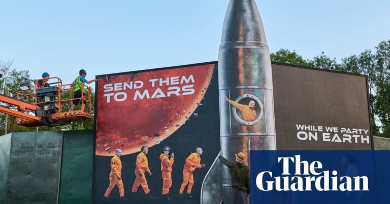 ‘Send them to Mars’: Led By Donkeys Glastonbury exhibit takes aim at Musk | Glastonbury 2025
