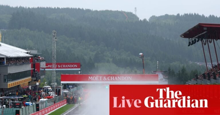 Belgian Grand Prix: Formula One updates after lengthy rain delay at Spa – live | Formula One