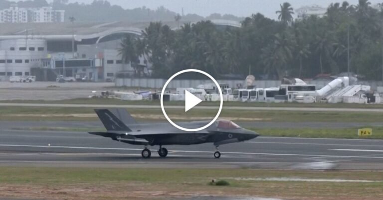 British F-35B Fighter Jet Stranded in India Finally Takes Off