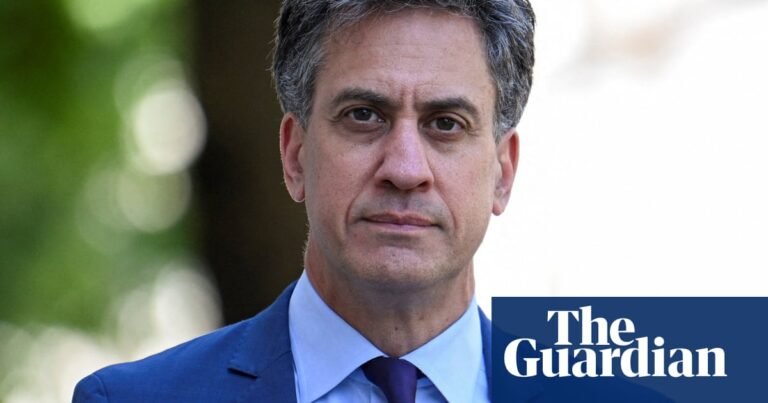 Ed Miliband to tell MPs who reject net zero policies they are betraying future generations | Green politics
