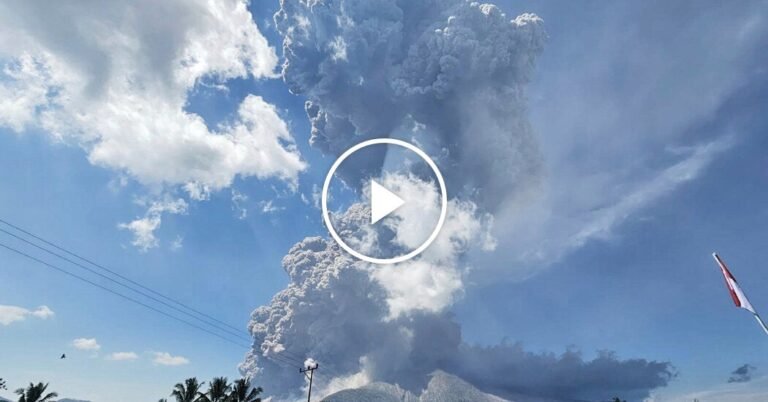 Indonesian Volcano Spews Ash 11 Miles High