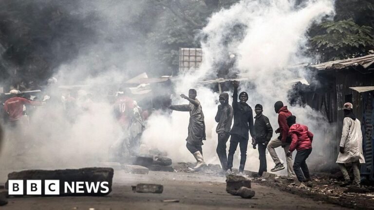 Kenya police fire tear gas at protesters as central Nairobi sealed off