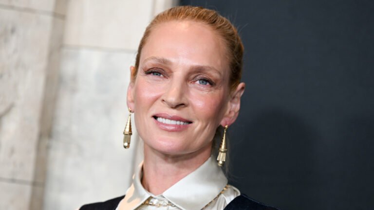 Uma Thurman at the "Dexter: Resurrection" World Premiere held at Alice Tully Hall on July 09, 2025 in New York, New York. (Photo by Kristina Bumphrey/Variety via Getty Images)