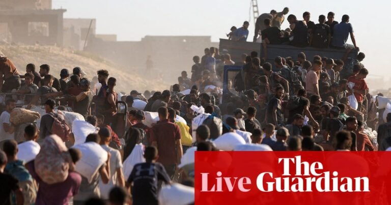 Scores killed in Gaza as Trump says Hamas surrender is ‘fastest way to end humanitarian crisis’ – Israel-Gaza war live | Gaza