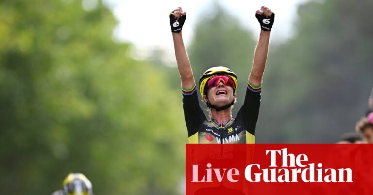 Tour de France Femmes 2025: Marianne Vos seizes stage one in dramatic finish – live | Tour de France Femmes