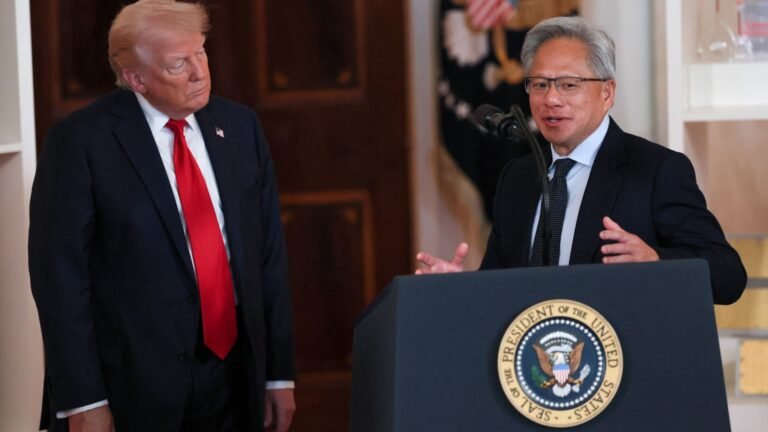 Trump hosts Nvidia CEO Jensen Huang at White House