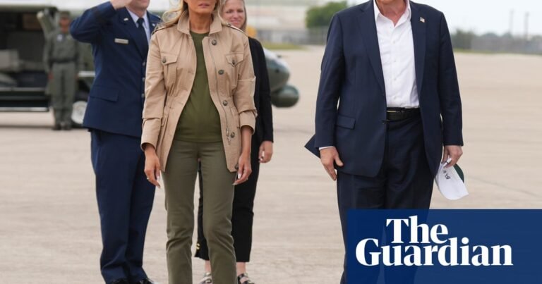 Trump tours Texas flood damage as disaster tests vow to shutter Fema | Texas floods 2025
