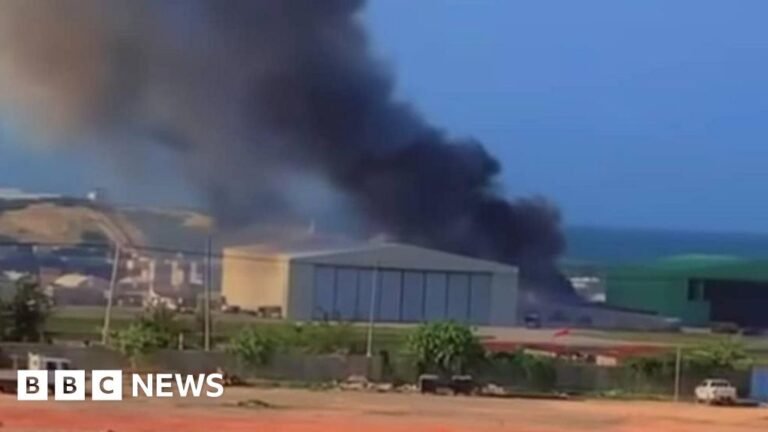 Ugandan military helicopter crashes at Somalia's Aden Adde airport in Mogadishu