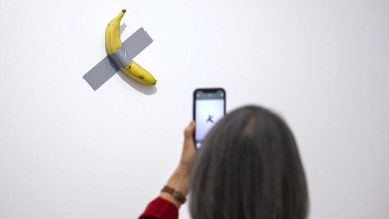 Visitor eats $6.2 million banana artwork at French museum