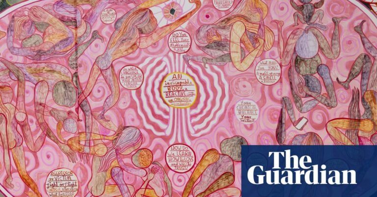 ‘I’m scared and my work reflects that’: the artist painting heavy questions onto the lightness of silk | Art and design