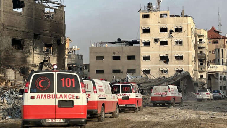 At least one killed in Israeli strike on Gaza Red Crescent HQ, says aid group