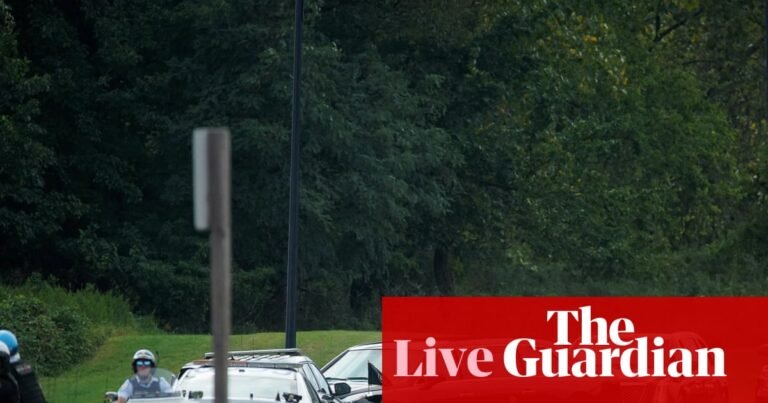 Trump departs White House to join military and police on patrol of Washington DC – US politics live | US politics