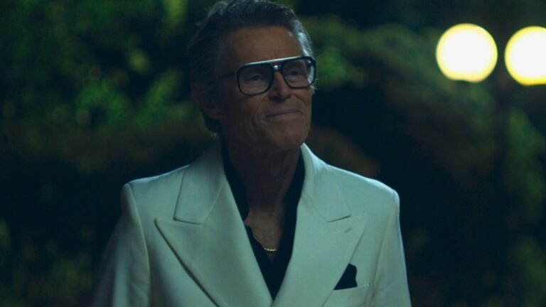 Willem Dafoe on Portrait of Greek Billionaire in 'The Birthday Party'