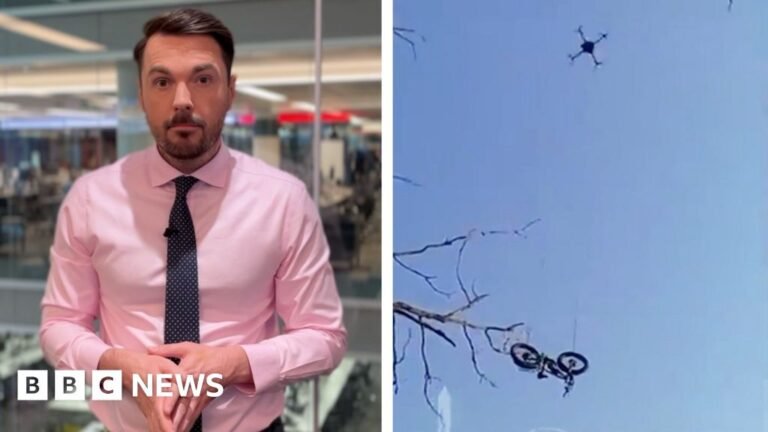 Wounded soldier escapes battlefield using e-bike delivered by drone