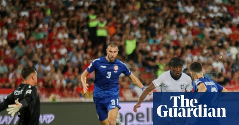 Five-star England bound for World Cup after Noni Madueke leads rout of Serbia | World Cup 2026 qualifiers