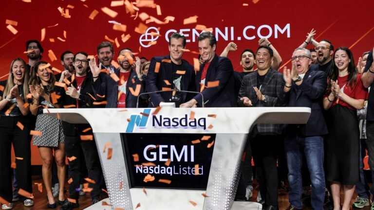 Gemini, the Winklevoss' crypto exchange, pops in Nasdaq debut