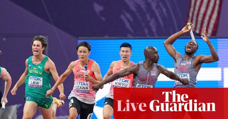World Athletics Championships 2025: GB flop in men’s 4x100m, USA miss men’s 4x400m final, heptathlon – live | World Athletics Championships